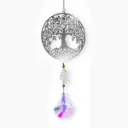 Colgante Atrapasol de Acero Inox. - Árbol de la vida (35x9cm)