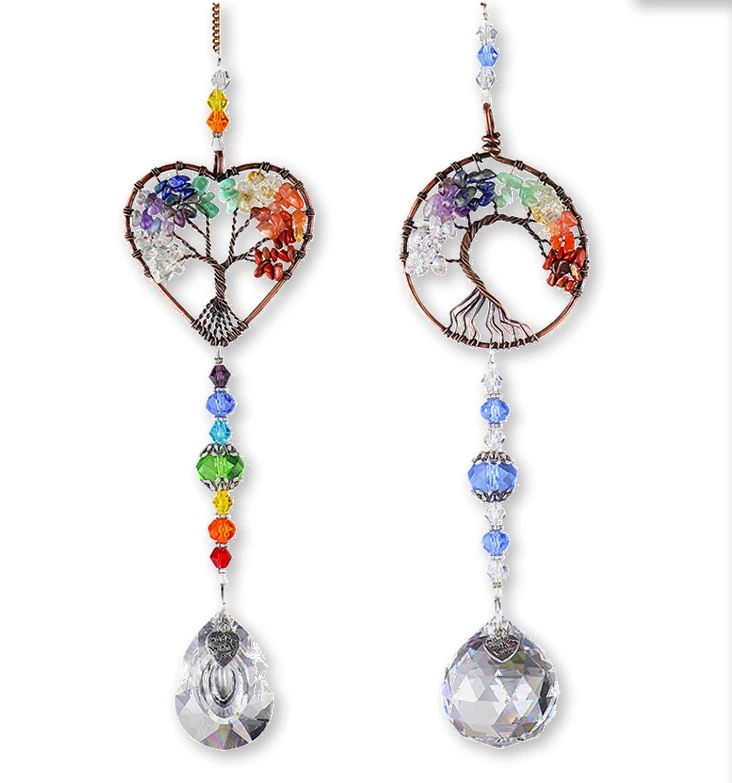 Colgante de Cristales - Arbolito de los 7 chakras