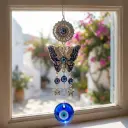 Colgante - Mariposa Grande con Ojo turco (22x7cm)