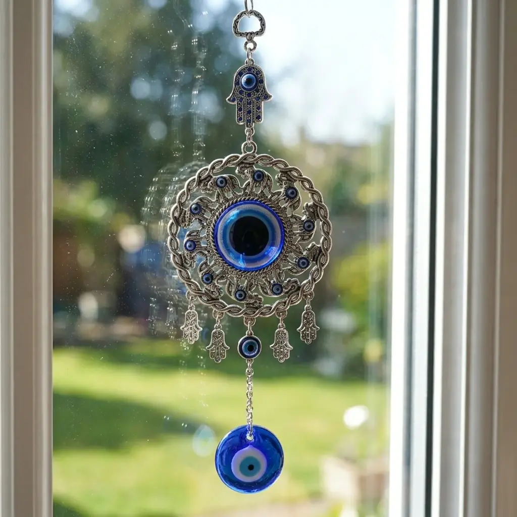 Colgante - Mandala Ojo turco Grande (26x10cm)