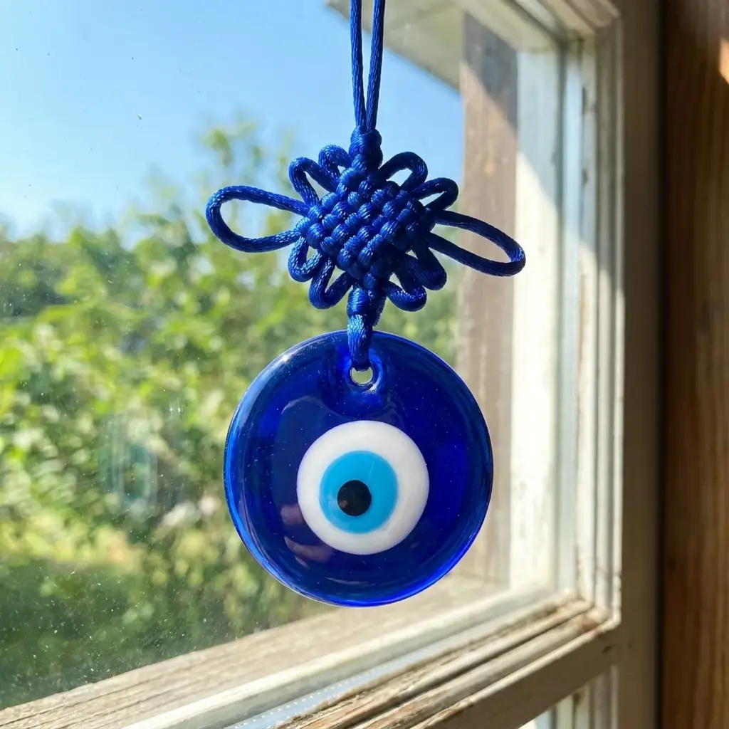 PROMOX12 - Colgante - Ojo turco con Nudo Infinito (13x5cm)