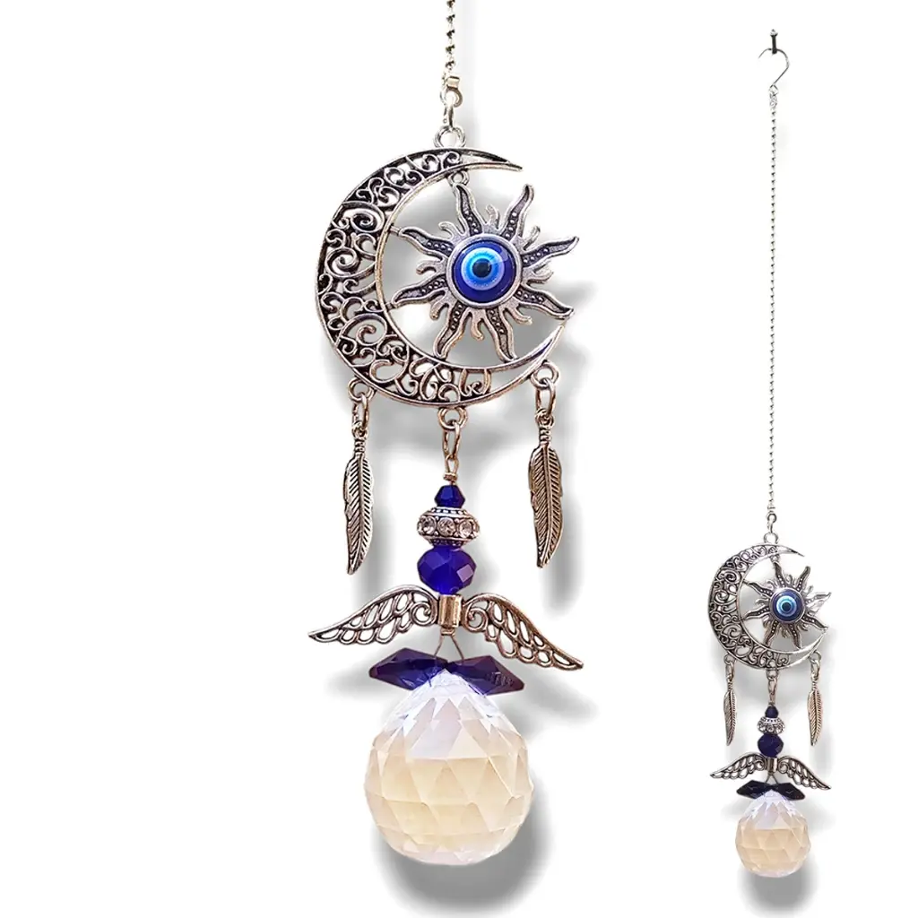 Atrapasol - Sol y Luna Plateado (35x5cm)