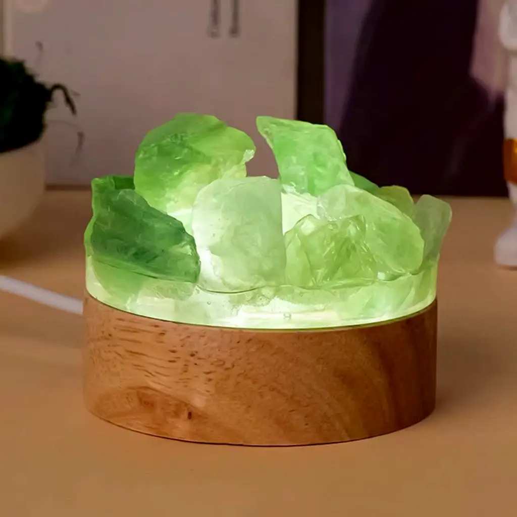 Lampara de Fluorita Verde en Bruto (6cm)
