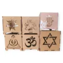 LIQUIDACIÓN - 6 Cuencos Lamparas de Sal Fibro (para pintar)