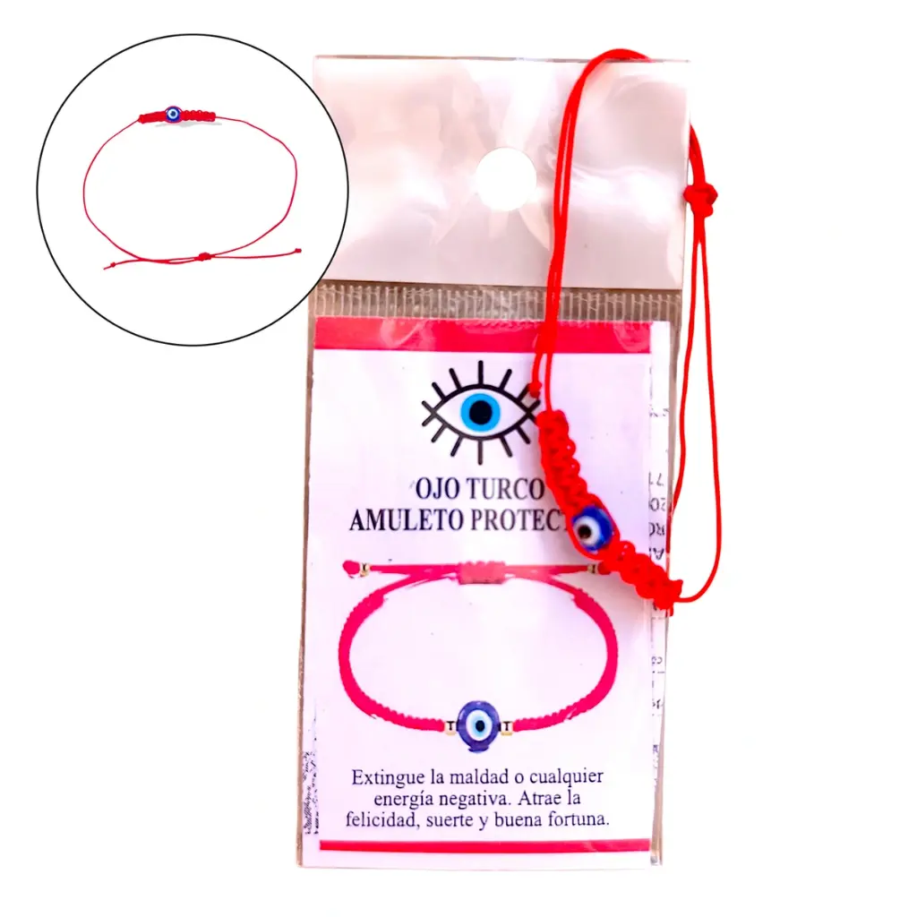 PROMO X12 - Pulsera Roja Ojo Turco (Protección)