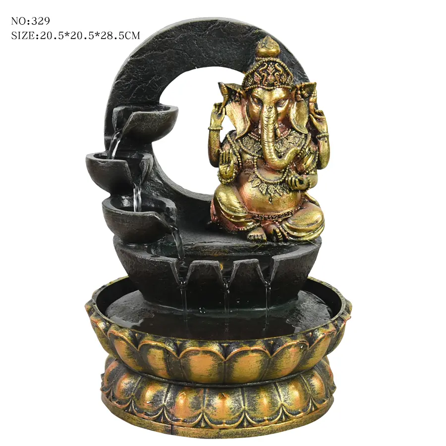 Fuente de Agua Ganesha 30cm - Modelo 3 (con motor)
