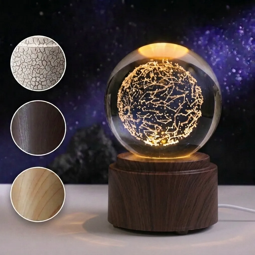 Lamp. Esfera GIRATORIA - Constelaciones (6cm)