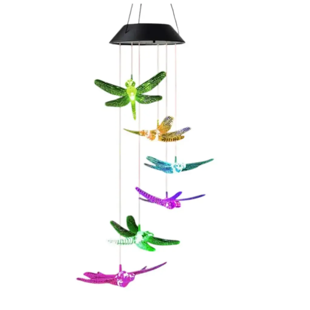 Colgante Solar para Luz Nocturna - Libelulas (65x12cm)