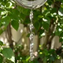 Cola para Windspinner - Espiral plástica brillante 29cm (Plateada)