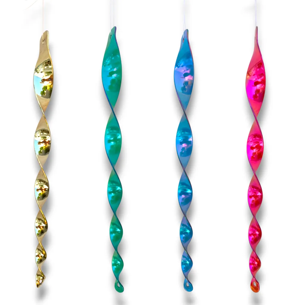 Cola para Windspinner - Espiral plástica brillante 29cm (Color surtido)