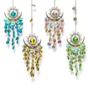 Colgante Atrapasol - Sol, Luna & LLuvia de Cristales (38x11cm)