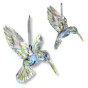 Colibrí Colgante Acrilíco TRANSPARENTE (10x10x7cm)