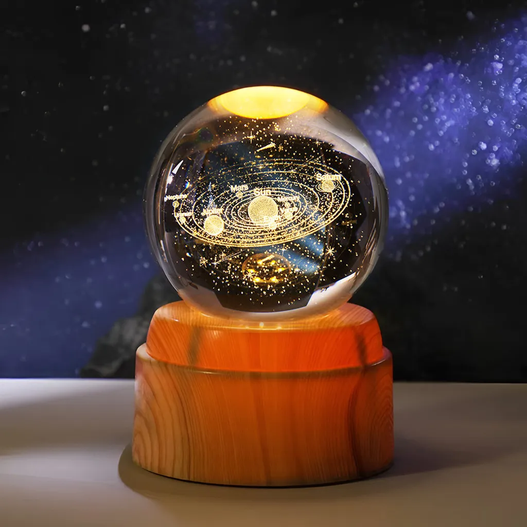Lamp. Esfera de Vidrio GIRATORIA - Sistema Solar (6cm)