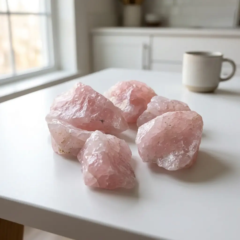 100g de Cuarzo Rosa en Bruto