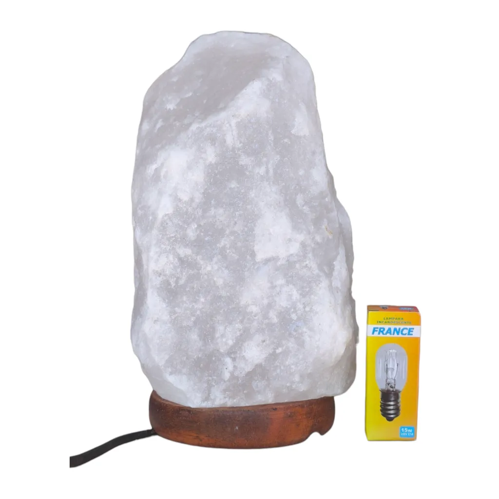 Lámpara de Sal Roca Grande (De 2 a 3kg) - Blanca Nieve