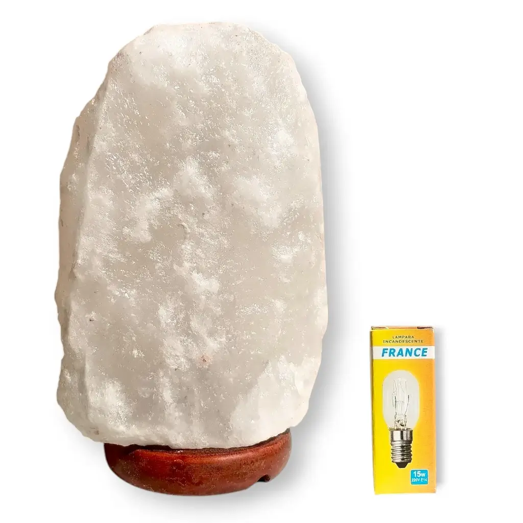 Lámpara de Sal Roca Grande (De 1 a 2kg) - Gris