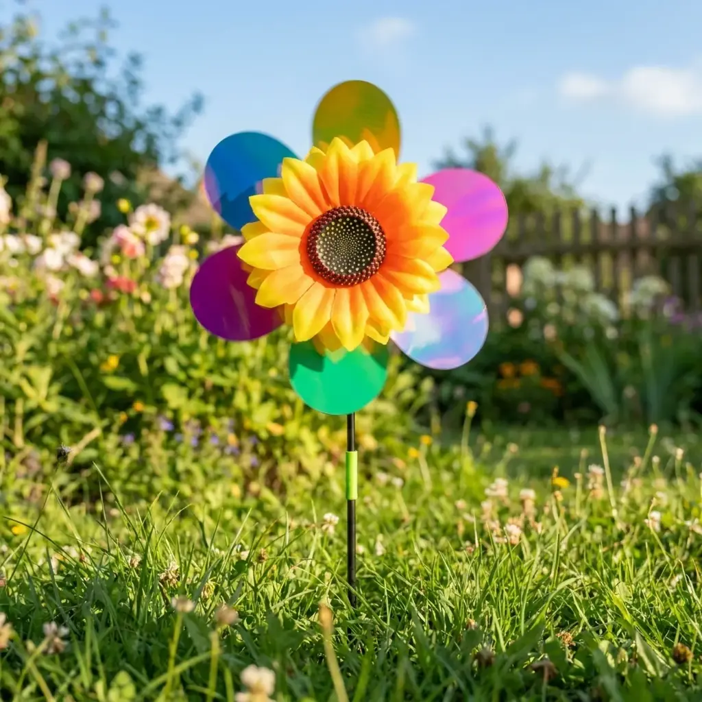 Tutor WindSpinner Plástico Girasol Brillante (52x23cm) 