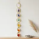 Colgante de Cristales - Los 7 Anillos de chakras (60x6cm)