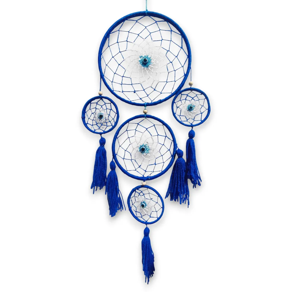 Atrapasueños - Quintuple Ojo Turco (Aro mayor 16cm)