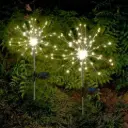 PACK X2 - Estaca Solar Destellos de Luz
