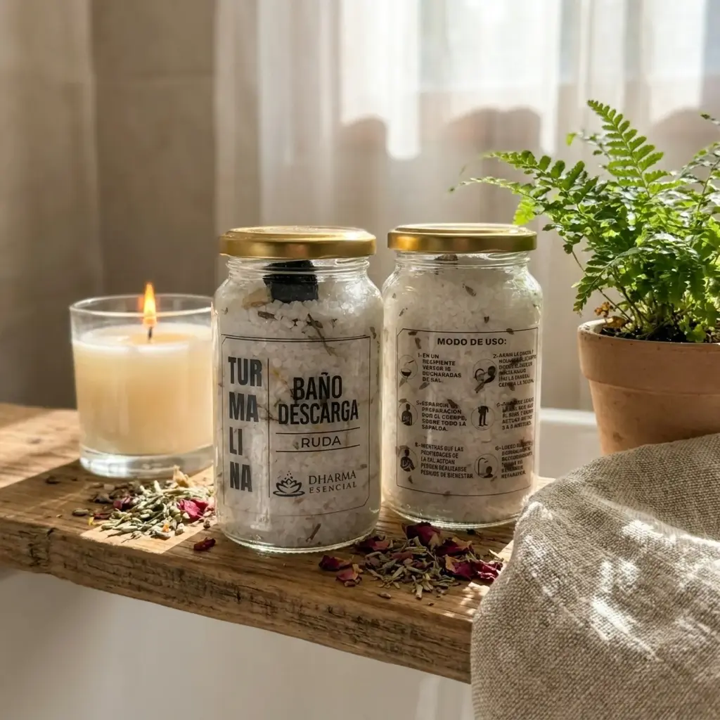 Frasco 360ml - Sales de Baño de Descarga Turmalina Ruda