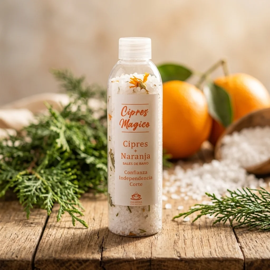 Envase 200ml - Sales de Baño Cipres & Naranja