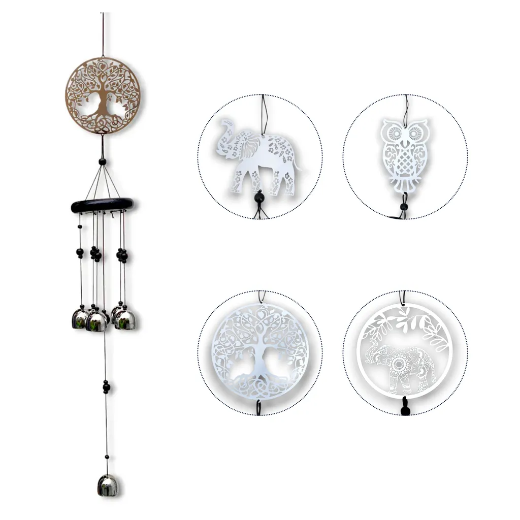 Llamador con Campanitas Grande Surtido (65x8cm)