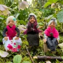Duende Abuela - Sentada en banquito (17cm)
