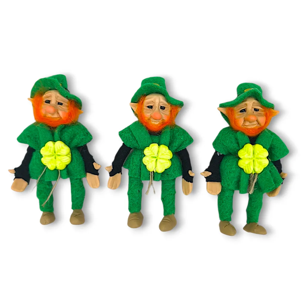 Duende San Patricio - Con trebol (10cm)