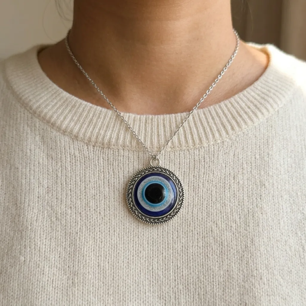 Dije Acero Inox. Ojo Turco (3,5cm)