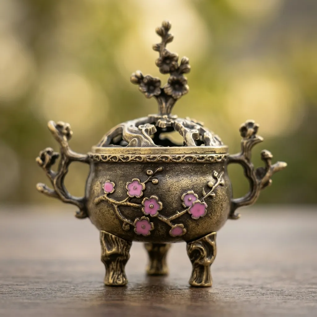 Sahumador MINI de Flores Tetera (6x7cm)