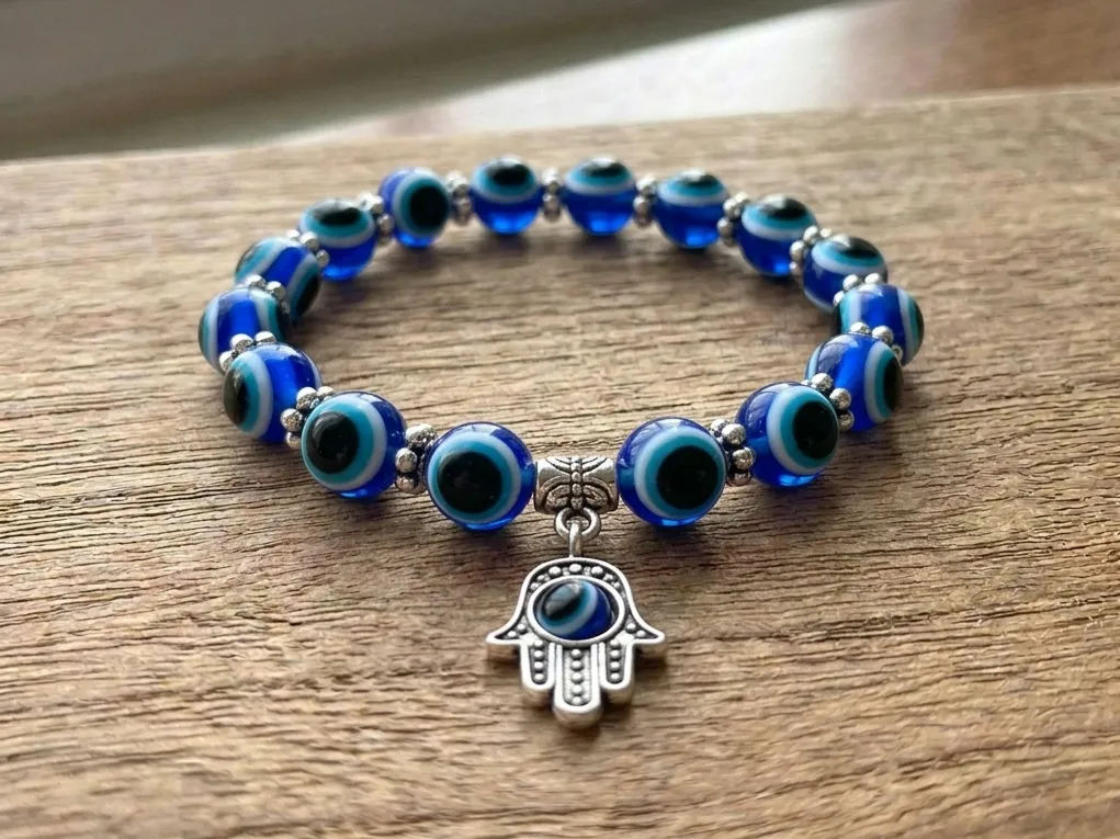Pulsera Bolitas de Ojo Turco (Protección)