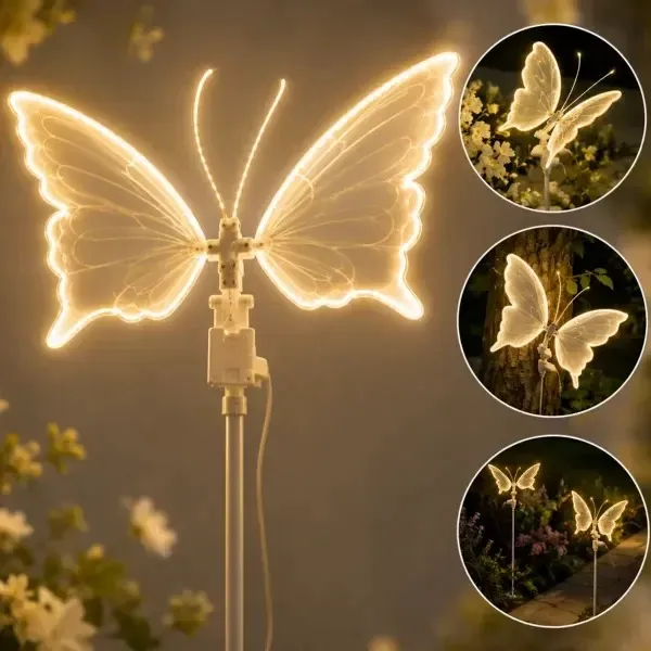 Mariposa Led Grande (Mueve las alas)