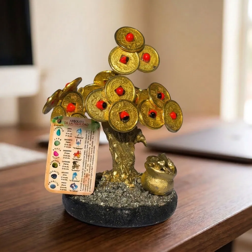 Bonsai de la Felicidad  - Monedas Chinas (10x8cm)  