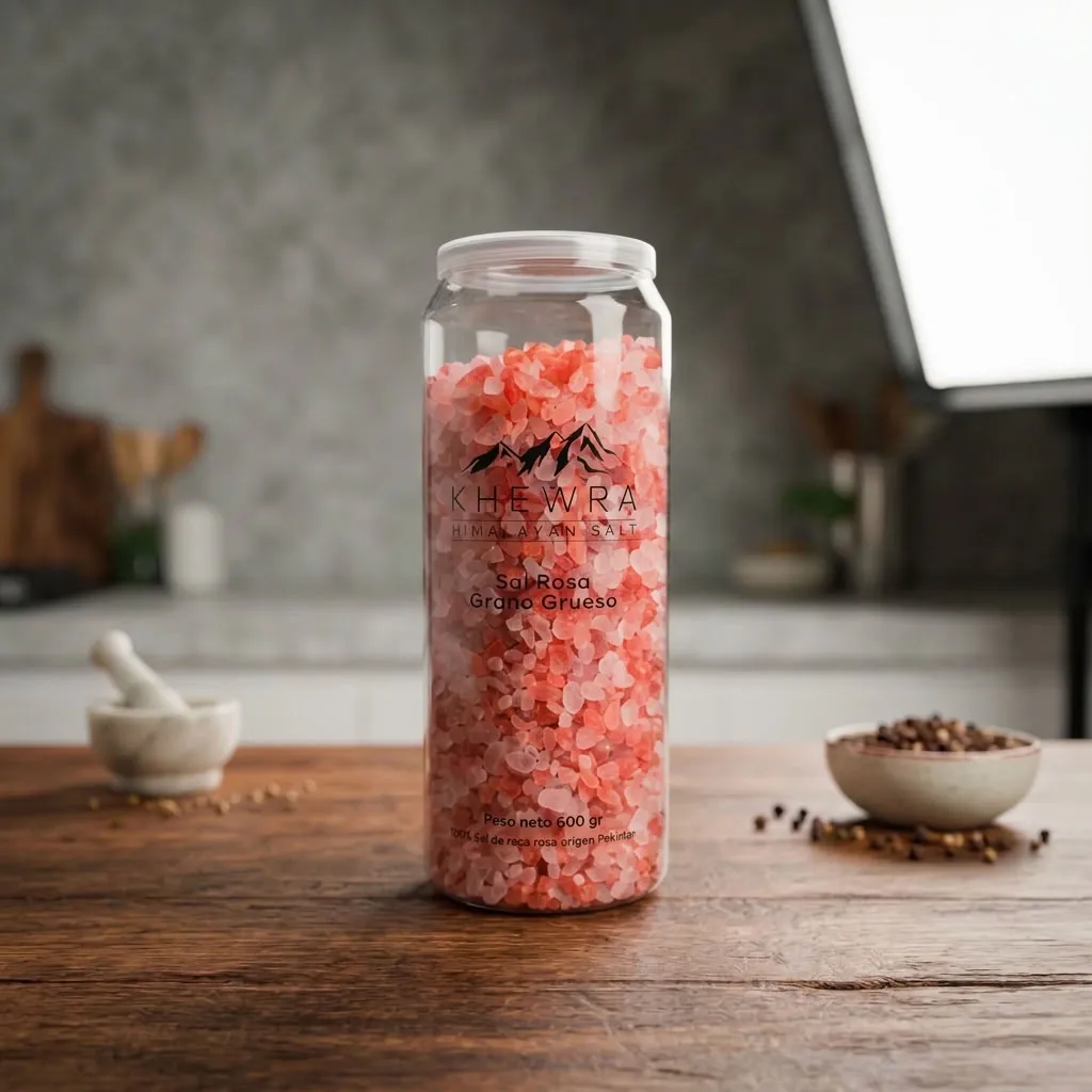 Sal del Himalaya Rosa Grano Grueso  (Lata de 600Gr)   