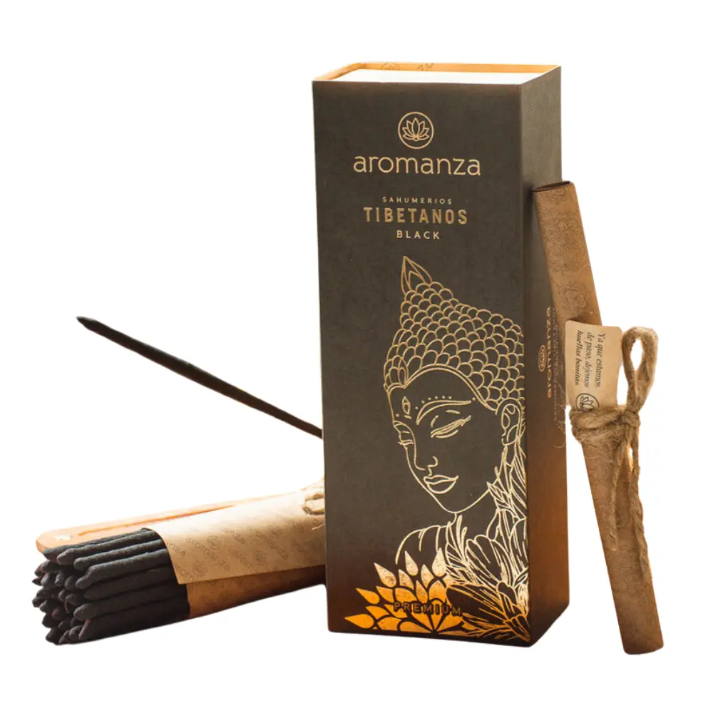 Box x30 Sahumerio Tibetanos + Portasahumerio Aromanza