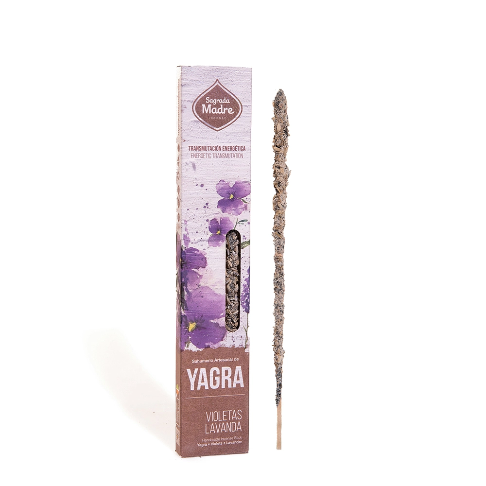 Sahumerio S.M. Línea Yagra con Violetas & Lavanda