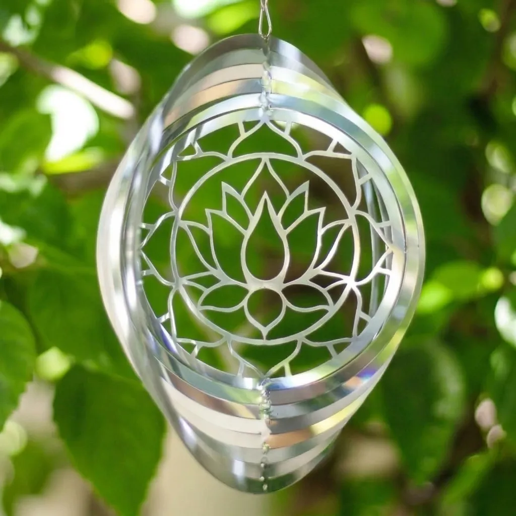 WindSpinner 20cm - Flor de Loto (Acero Inox.)