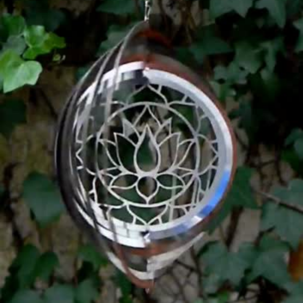 WindSpinner 20cm - Flor de Loto (Acero Inox.)