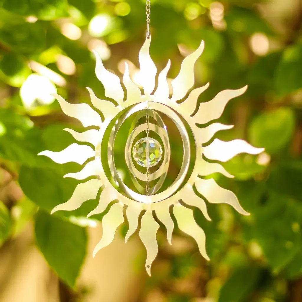 WindSpinner 20cm - Sol Radiante (Acero Inox.)