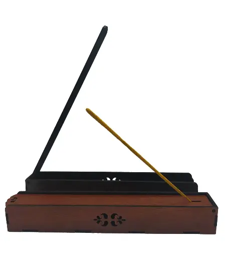 Caja Guarda y Portasahumerio Madera Wengue