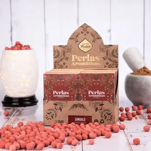 Perlas Aromáticas Sándalo S.M. x12 Cajas