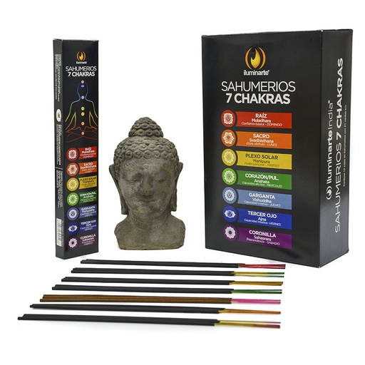 Sahumerios 7 chakras Iluminarte (12 cajas)