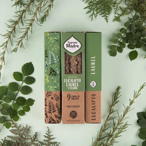 Sahumerios S.M. Premium Eucalipto, Laurel y Cedro