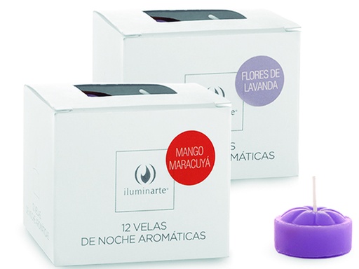 Velas de noche cubo x12 aromáticas