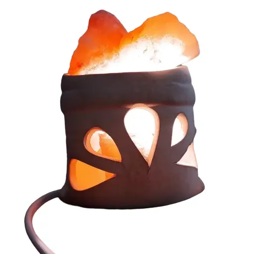 Lámpara de Sal Bolsita de Pétalos 9x8cm