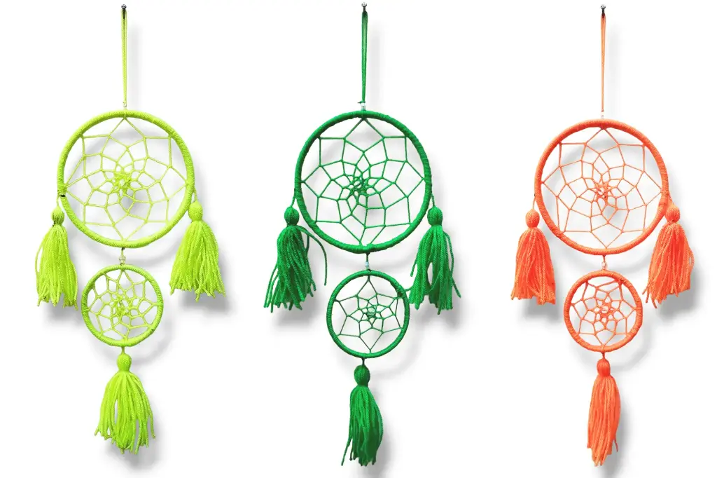 Atrapasueños - Doble chico color surtido (Aro mayor 10,5cm)