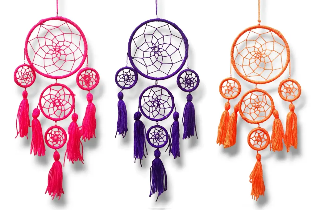 Atrapasueños Quintuple Mediano (Aro mayor 10,5cm) - Color surtido