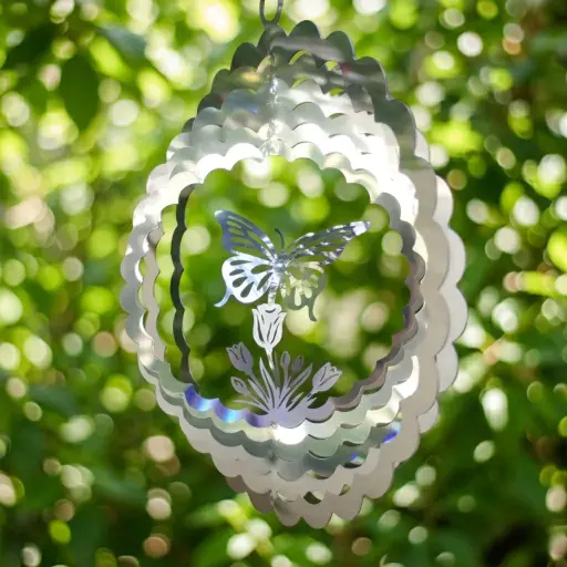 [WINA20-022] WindSpinner 20cm - Mariposa (Acero Inox.)