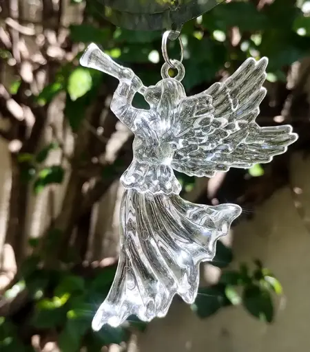 PROMO X10 - Ángel de Acrílico para Colgar (10,5x7,5cm)